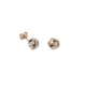 9ct Gold Two Colour Knot Stud Earrings