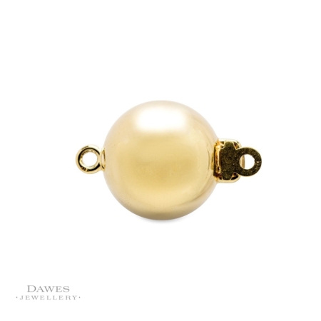 9ct Yellow Gold Ball Clasp