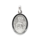 Sterling Silver Oval St Christopher Pendant 16mm