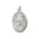 Sterling Silver Oval St Christopher Pendant