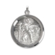 Large Sterling Silver St Christopher Pendant 30mm