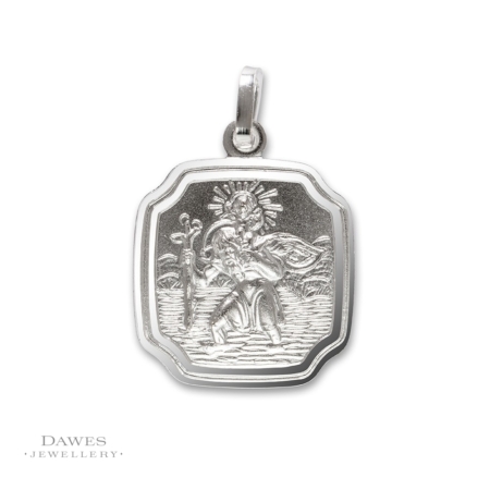 Sterling Silver St Christopher Pendant 16mm