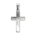 Small Silver Diamond Cut Cross