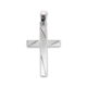 Sterling Silver Diamond Cut Cross