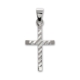 Small Sterling Silver Patterned Cross
