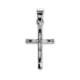 Sterling Silver Patterned Cross Pendant