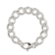 Sterling Silver Fancy Curb Link Bracelet