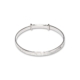 Silver Patterned Expanding Bangle
