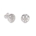 Sterling Silver Patterned Stud Earrings