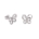 Sterling Silver Butterfly Stud Earrings