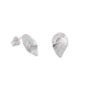 Sterling Silver Leaf Design Stud Earrings