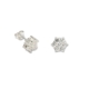 Sterling Silver Cubic Zirconia Cluster Earrings