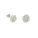 Sterling Silver Pearl Twist Stud Earrings