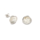 Sterling Silver Seashell & Pearl Stud Earrings