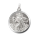 Silver St Christopher Pendant 24mm Double Sided