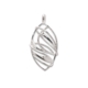 Sterling Silver Fancy Oval Necklace Pendant