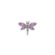 Silver Cubic Ziconia Dragonfly Pendant