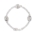Sterling Silver Patterned Link Bracelet 19cm