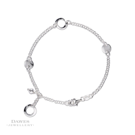 Sterling Silver Fancy Link Adjustable Bracelet