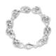 Sterling Silver Fancy Link Bracelet 21cm