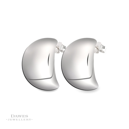 Sterling Silver Electroform Hoop Earrings