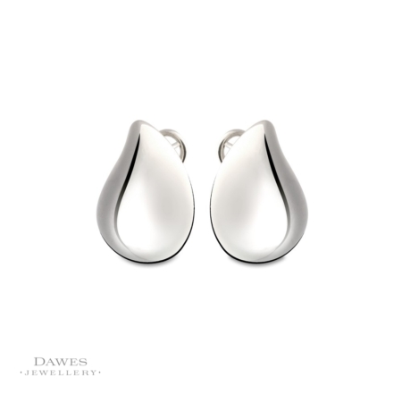 Large Silver Electroform Hoop Earrings