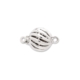 9ct White Gold 8mm Fluted Ball Clasp
