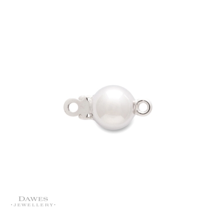Sterling Silver 7mm Round Ball Clasp