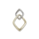9ct Two Colour Gold Diamond Pendant