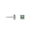 9ct White Gold Emerald and Diamond Earrings