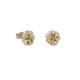 9ct Gold Fancy Three Colour Knot Stud Earrings